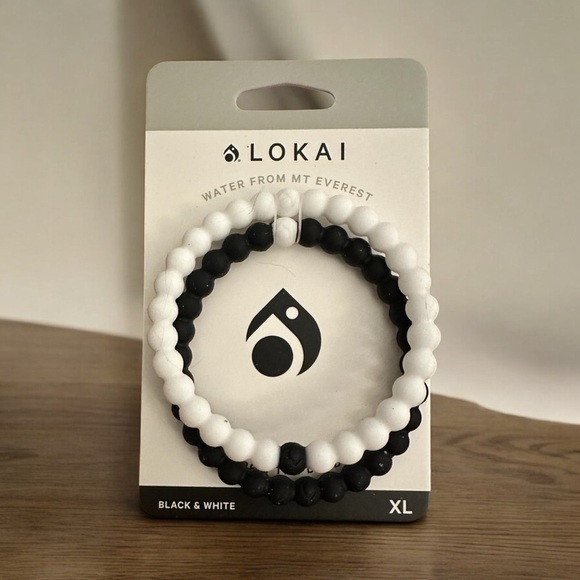 LOKAI Unisex Black and White Bracelet Set NWT - Picture 3 of 15